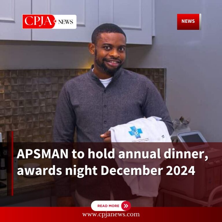 APSMAN to hold annual dinner, awards night December 2024